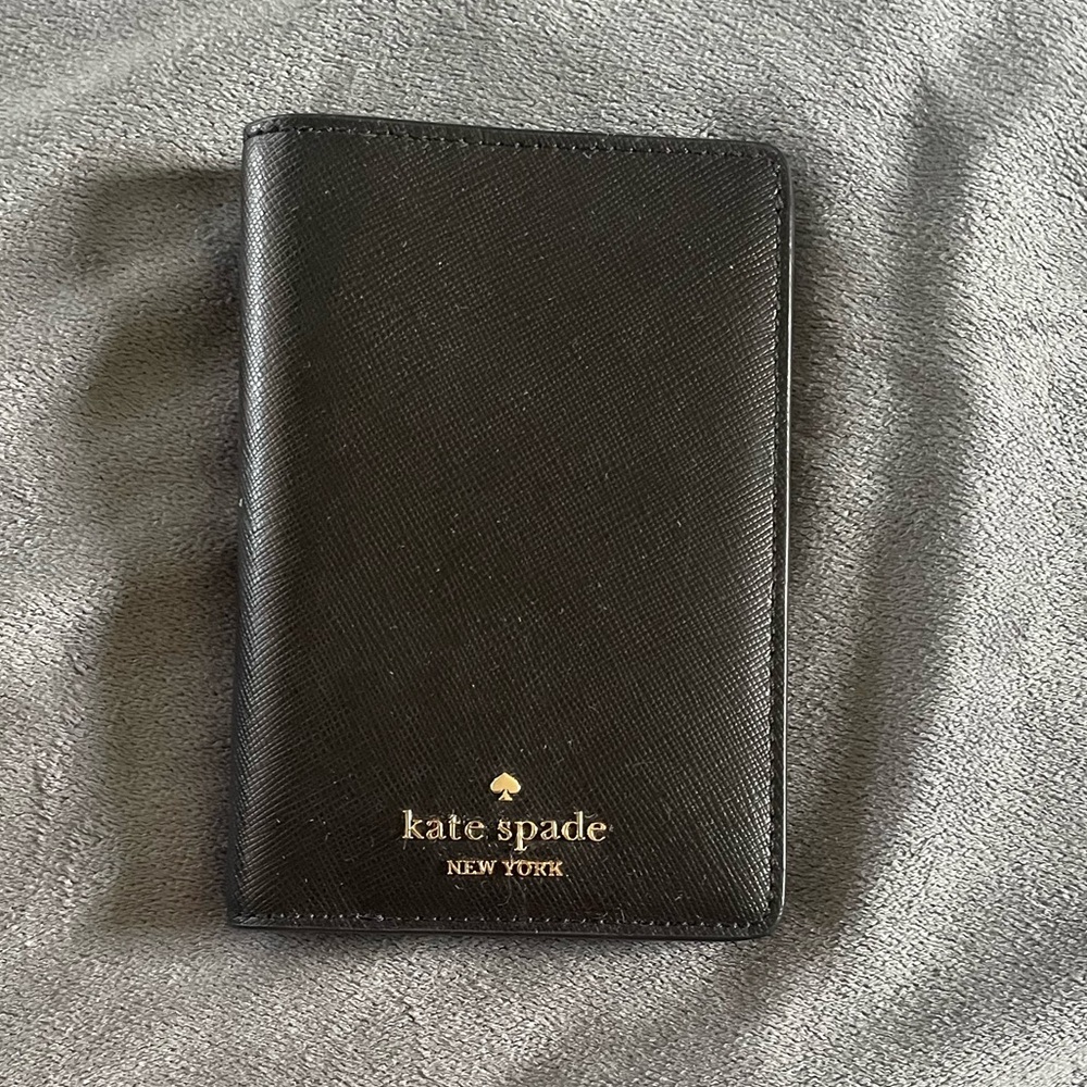 Kate Spade Black Leather Card Holder